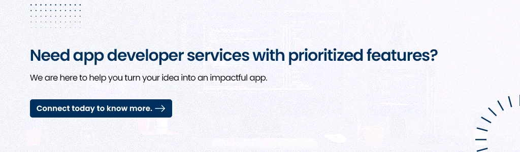 app developer services with prioritized features