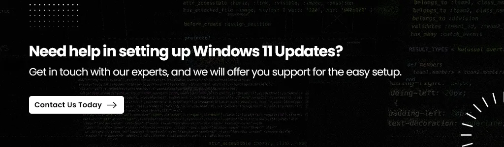 Need help in setting up Windows 11 Updates