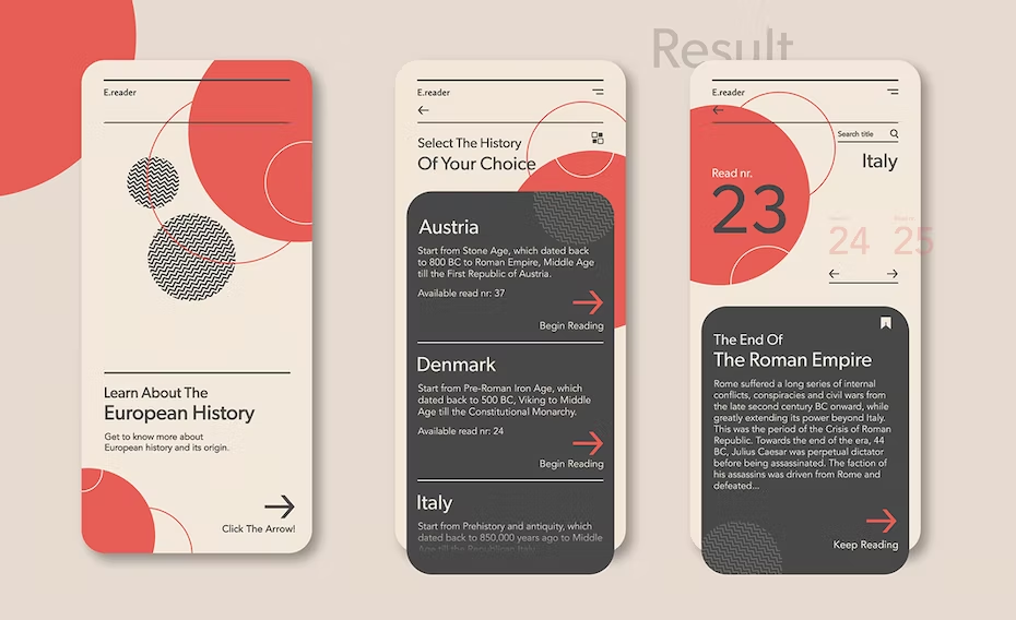 behance mobile app design services