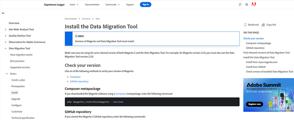 Magento data migration tool