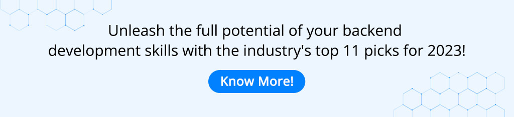 most popular backend frameworks 