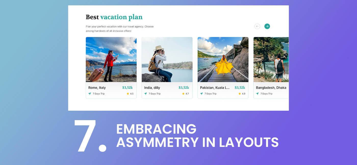 Embracing Asymmetry in Layouts