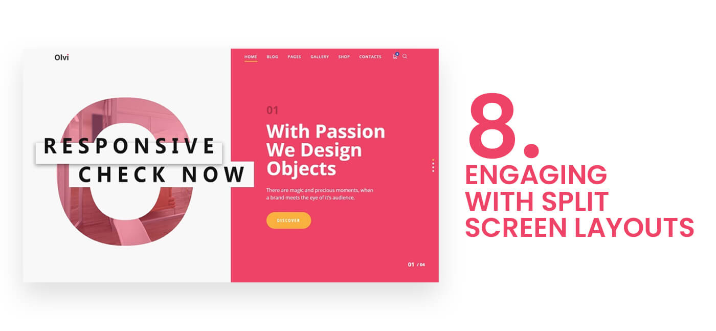 Engaging with Split Screen Layouts