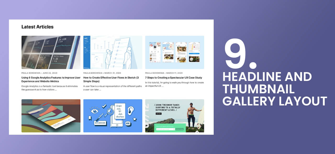 Thumbnail Gallery Layout