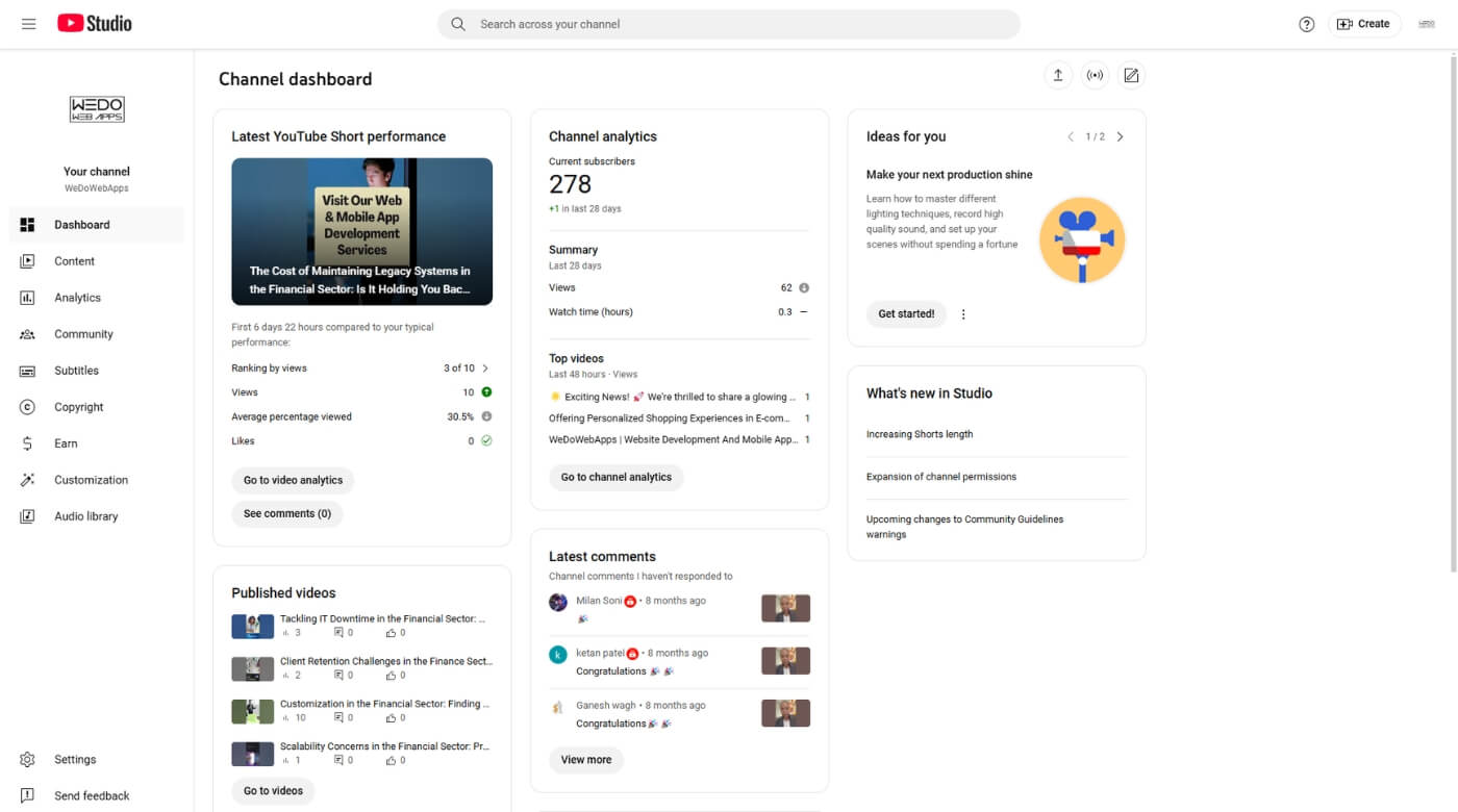 YouTube Subscriber List on PC Step 3