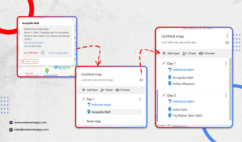 Add more layers by clicking