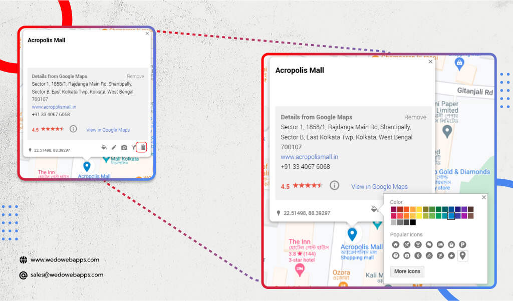 Customize Pins By Changing Icons and Colors