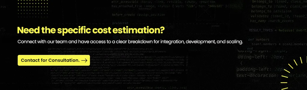 clear breakdown for integration, development