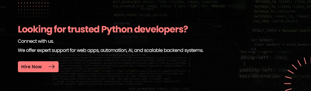 Look for trusted Python developers
