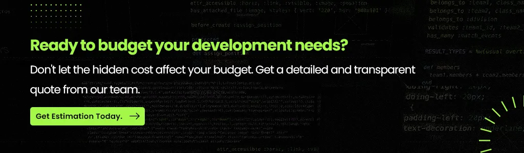  budget your development needs